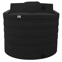 2650 Gallon Black Vertical Water Storage Tank