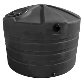 730 Gallon Black Rainwater Collection Storage Tank
