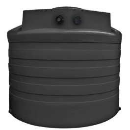 2650 Gallon Black Rainwater Collection Storage Tank
