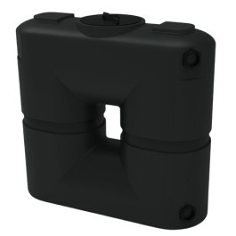 130 Gallon Black Slimline Water Storage Tank