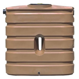130 Gallon Mocha Slimline Water Storage Tank