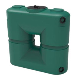 130 Gallon Green Slimline Water Storage Tank