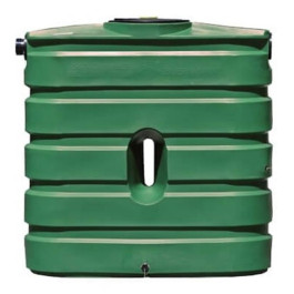 130 Gallon Green Slimline Water Storage Tank