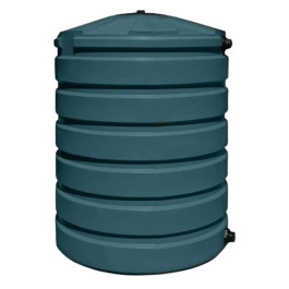 330 Gallon Dark Green Vertical Water Storage Tank