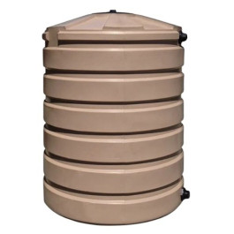 330 Gallon Mocha Vertical Water Storage Tank