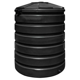 330 Gallon Black Rainwater Collection Storage Tank