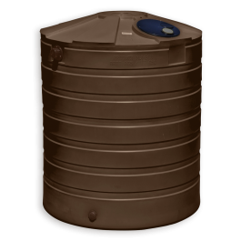865 Gallon Dark Brown Rainwater Collection Storage Tank