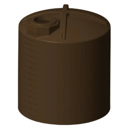 3000 Gallon Dark Brown Vertical Water Storage Tank