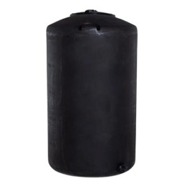 300 Gallon Black Vertical Water Storage Tank