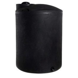 500 Gallon Black Vertical Water Storage Tank
