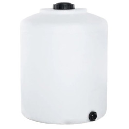65 Gallon White Vertical Water Storage Tank