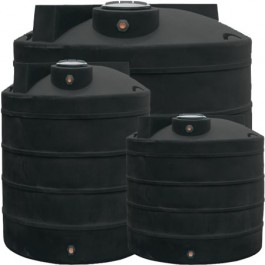 400 Gallon Black Vertical Water Storage Tank