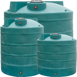 800 Gallon Dark Green Vertical Water Storage Tank