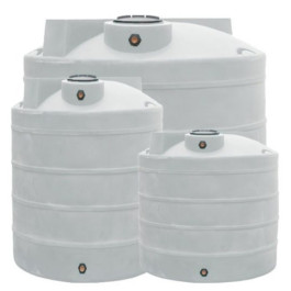 20 Gallon White Vertical Water Storage Tank