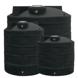 40 Gallon Black Vertical Water Storage Tank