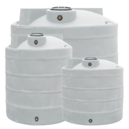 40 Gallon White Vertical Water Storage Tank