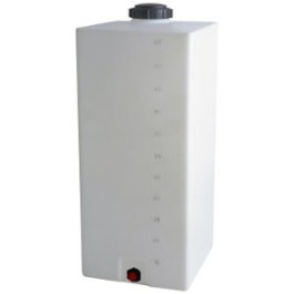 55 Gallon White Vertical Water Storage Tank