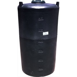 165 Gallon Black Vertical Water Storage Tank