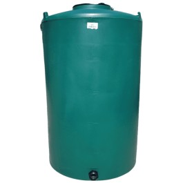 250 Gallon Dark Green Vertical Water Storage Tank