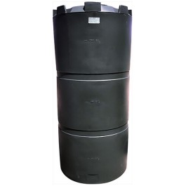 300 Gallon Black Vertical Water Storage Tank