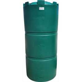 300 Gallon Dark Green Vertical Water Storage Tank