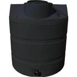 330 Gallon Black Vertical Water Storage Tank