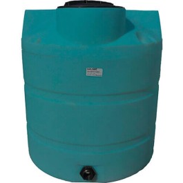 330 Gallon Dark Green Vertical Water Storage Tank