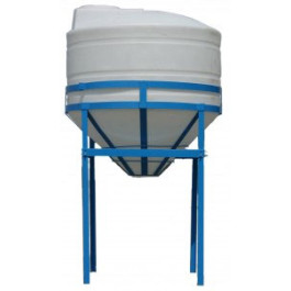 700 Gallon Heavy Duty Cone Bottom Tank with Stand