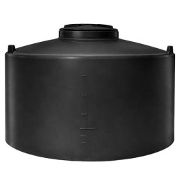 200 Gallon Black Vertical Water Storage Tank