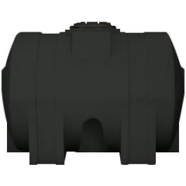 325 Gallon Black Horizontal Leg Tank