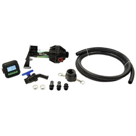 12V EPDM Bottom Unload IBC Tote Dura-Pump Kit with Dura Meter