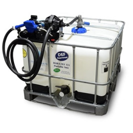 135 Gallon DEF IBC Tote Tank with 110V Dura-Pump Kit Auto Shut Off Nozzle
