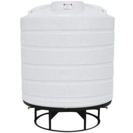550 Gallon White Cone Bottom Tank with Stand