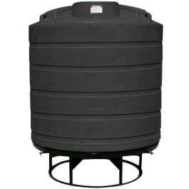 550 Gallon Black Cone Bottom Tank with Stand