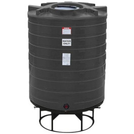 870 Gallon Black Cone Bottom Tank