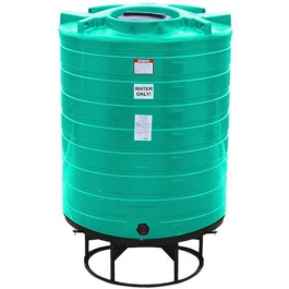 870 Gallon Green Cone Bottom Tank with Stand