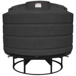 1350 Gallon Black Cone Bottom Tank with Stand