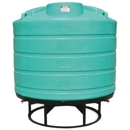 1550 Gallon Green Cone Bottom Tank with Stand