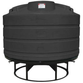 1600 Gallon Black Cone Bottom Tank with Stand