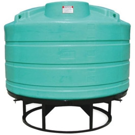 1600 Gallon Green Cone Bottom Tank with Stand