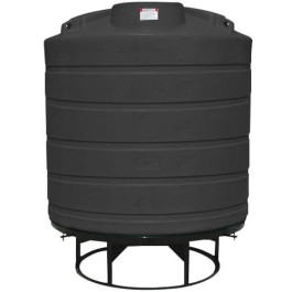 2000 Gallon Black Cone Bottom Tank