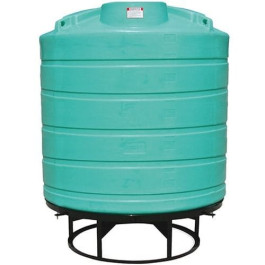 2000 Gallon Green Cone Bottom Tank with Stand