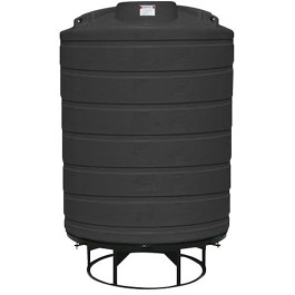 2500 Gallon Black Cone Bottom Tank with Stand