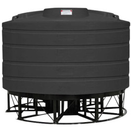 2520 Gallon Black Cone Bottom Tank with Stand