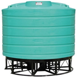 6011 Gallon Green Cone Bottom Tank with Stand