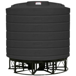7011 Gallon Black Cone Bottom Tank
