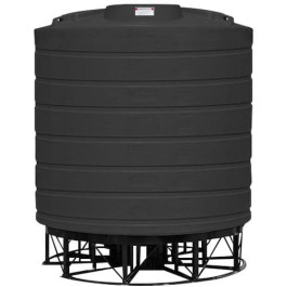 8000 Gallon Black Cone Bottom Tank with Stand