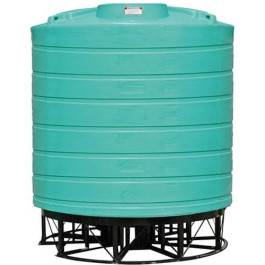 8000 Gallon Green Cone Bottom Tank with Stand