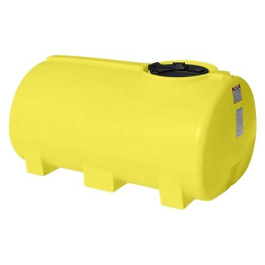 400 Gallon Yellow Horizontal Sump Bottom Leg Tank