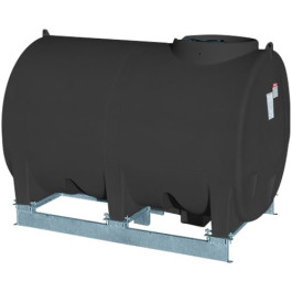 1200 Gallon Black Horizontal Sump Bottom Leg Tank w/ Frame